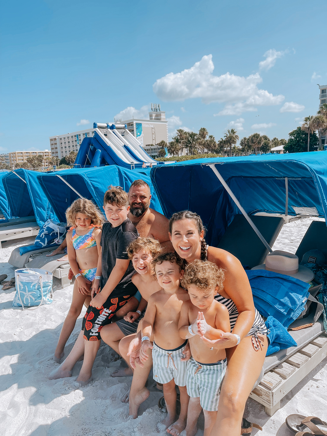 Tradewinds Beach Day with our family in St. Pete Beach, FL.