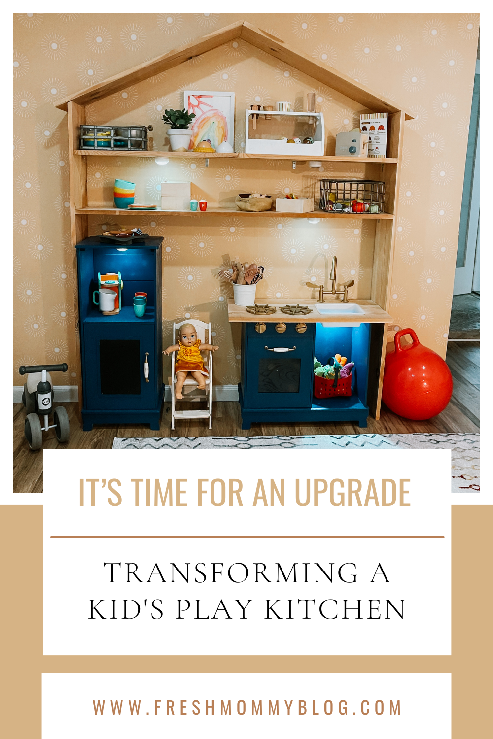 It's time for an upgrade, let's transform our kids play kitchen.