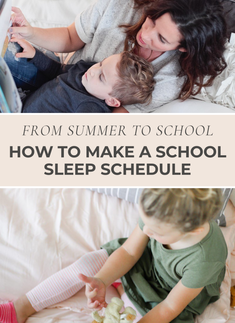 Tips for helping your kids transition from summer to back to school so that they get the best sleep and can be ready to take on the school day and you don't have to deal with melt downs the first day of school.