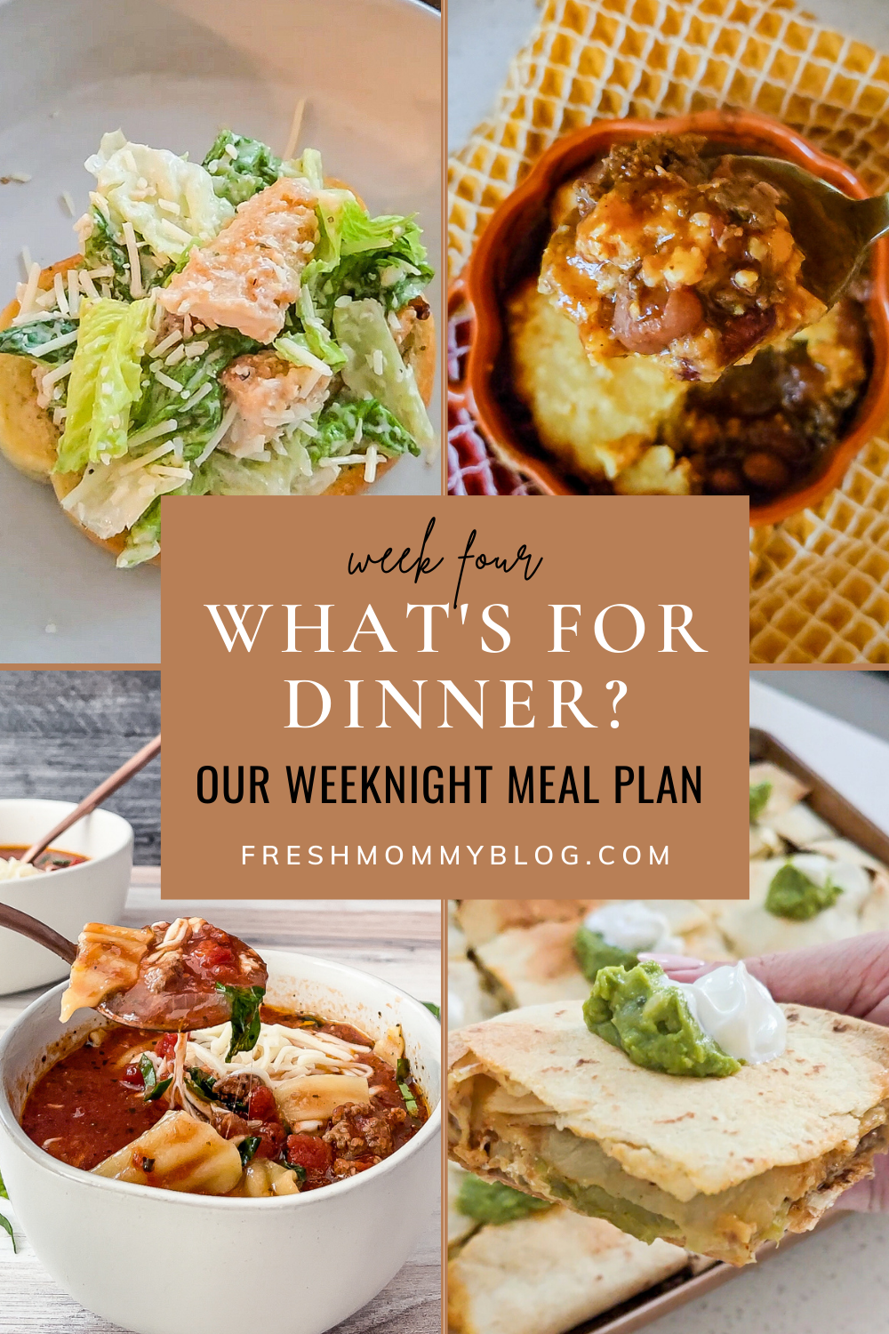 Good Eats. What's for Dinner? Week 4 of our Easy Weeknight Meals. Dinner ideas for a busy family. Family dinner prep.