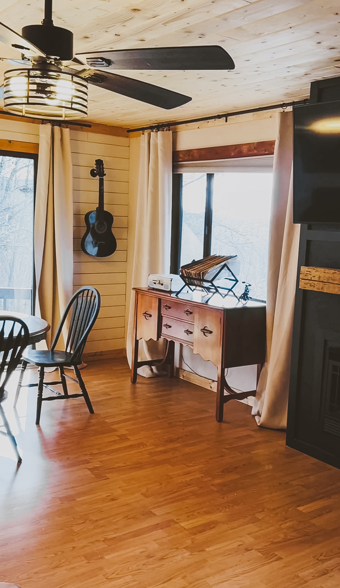 Updating popcorn ceiling with wood paneling