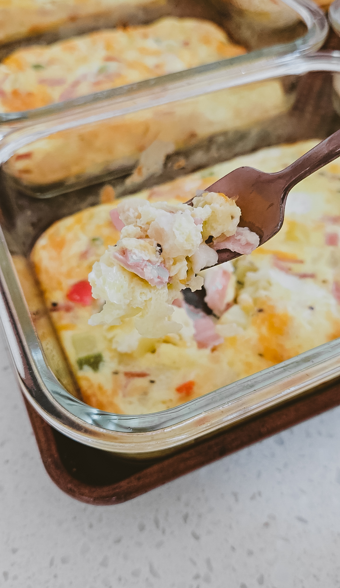 Delicious Hash brown egg bake.