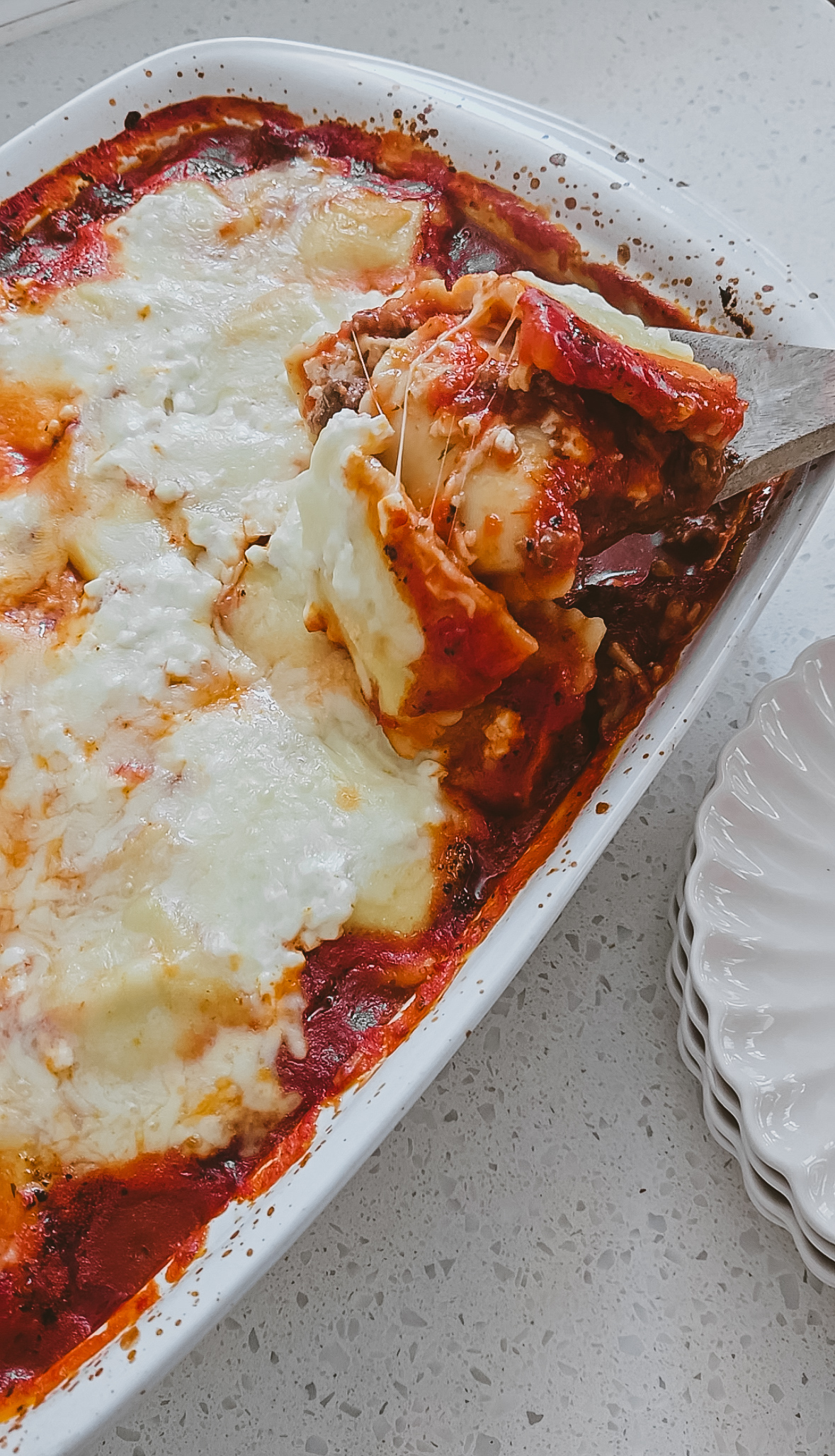 High Protein Ravioli Lasagna